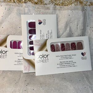Color Street Nail Polish Strips Trio